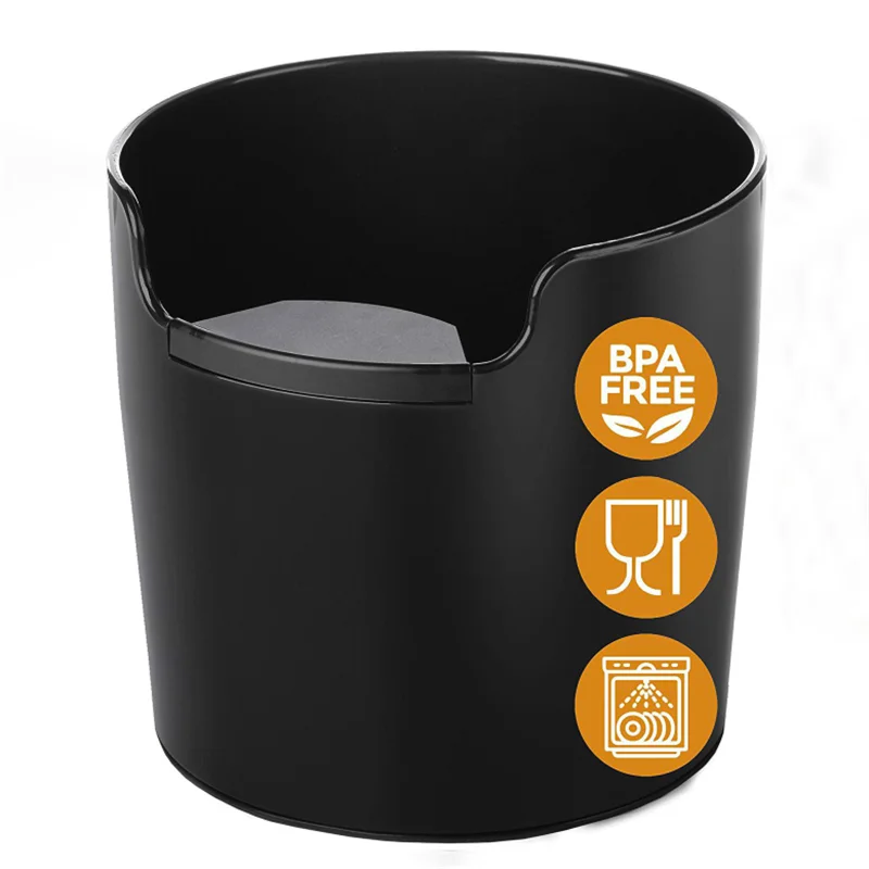 

Coffee Powder Residue Box Black Deep Bowl Non-slip Detachable Knock Bar Coffee Machine Grounds Recycling Bucket Grind Trash Bin