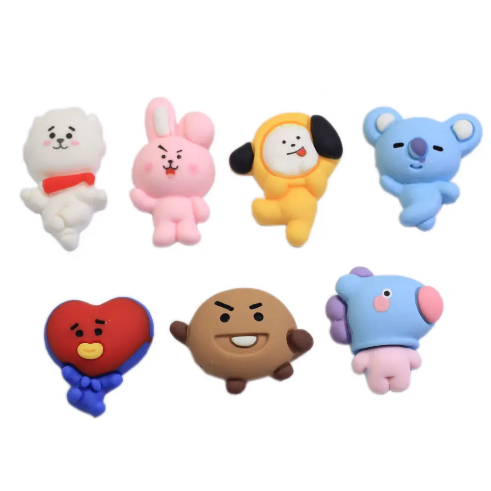 

20Pcs Funny Cartoon Koala Rabbit Animal Accessori Flatback Resin DIY Kid Gift Glove Cap Pencil Box Scrapbook Home Decor Material