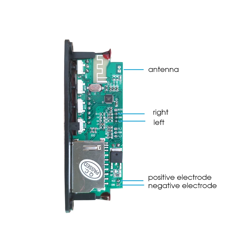 KEBIDU DC 5 в 12 В Bluetooth MP3 WMA декодер плата аудио модуль Поддержка USB SD AUX FM радио для