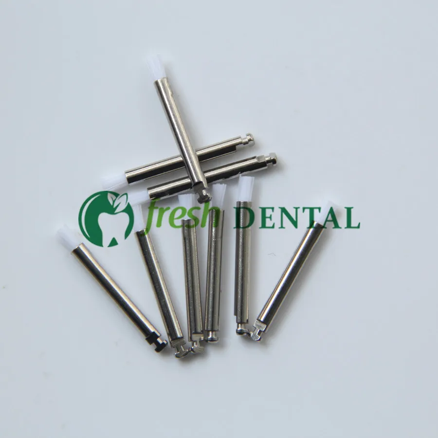 

1000PCS Dental Polishing Brush Latch Style Stick Shape Flat Prophylaxis Brush Polishing White Nylon Brush Dentist Tools PB300
