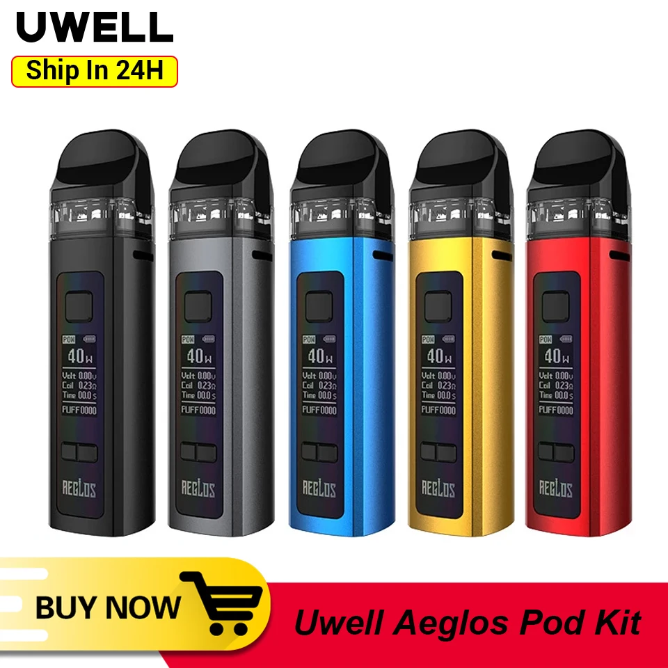 Оригинальный комплект электронной сигареты Uwell Aeglos Pod с аккумулятором 1500 мАч