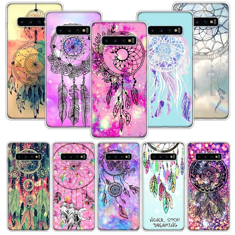 Ловец снов акварельный чехол для Samsung Galaxy S20 Ultra Note 10 9 8 S10E S9 S8 J4 J6 J8 Plus + Pro S7 S6 мягкий