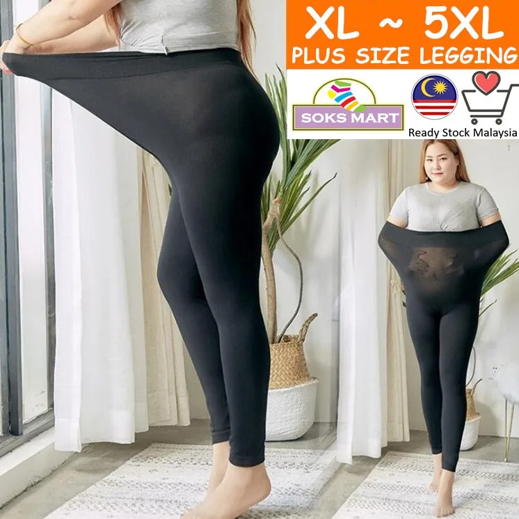 

Ready Stock Malaysia XL ~ 5XL размера плюс Women унисекс 380 Denier, непрозрачные леггинсы, брюки для фитнеса, спортивные Леггинсы Ketat