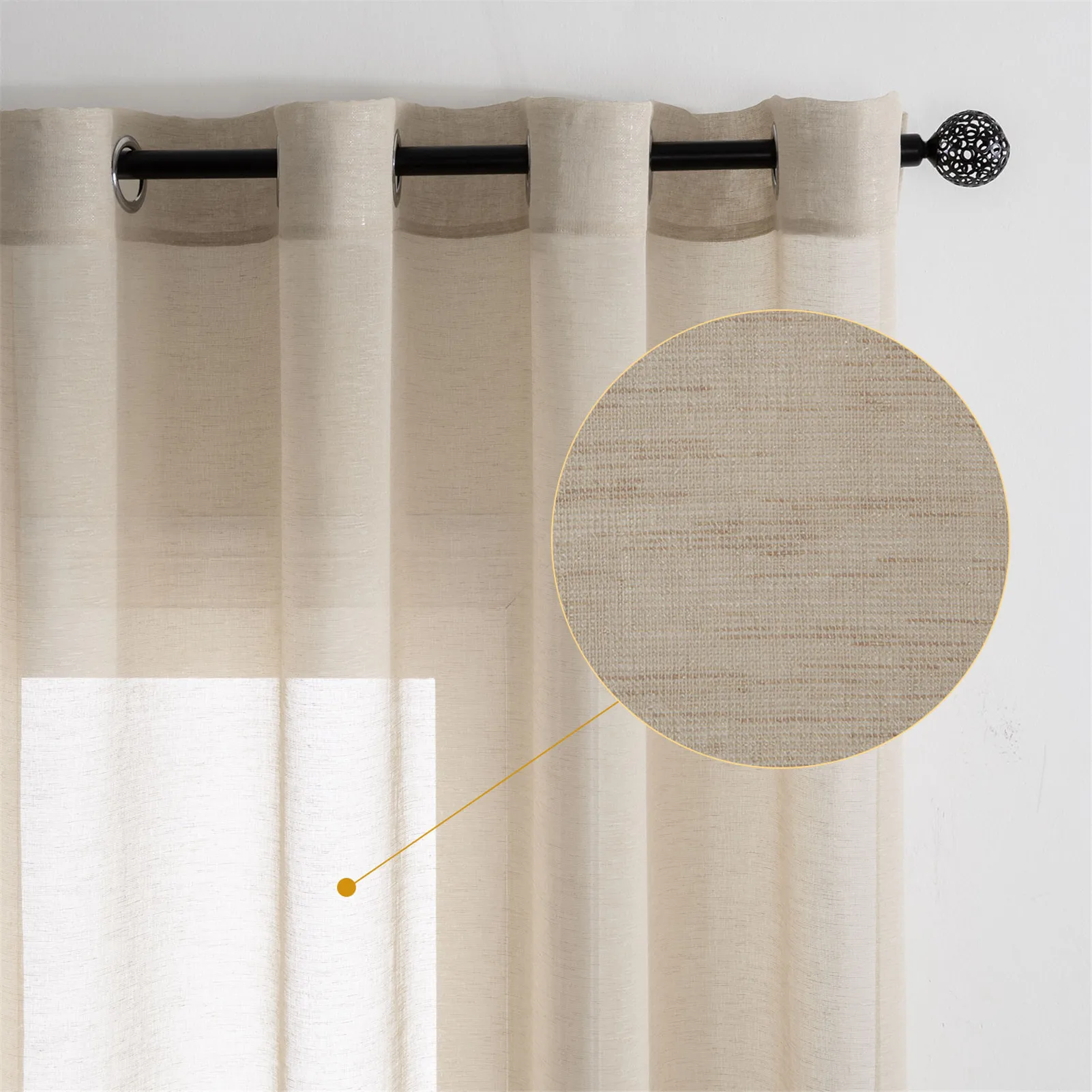 YokiSTG льняные тюлевые кружевные занавески для окон гостиной спальни кухни