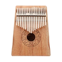1 set of kalimba portable keyboard thumb piano musical instrument supply wood color