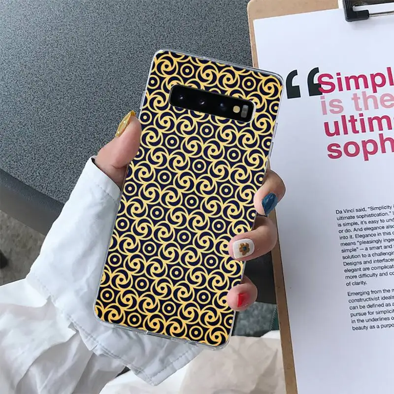 

YNDFCNB Different patterns Phone Case for Samsung S10 S10e S8 S9 Plus S7 Edge Note10 9 8 Soft Transparent TPU cove