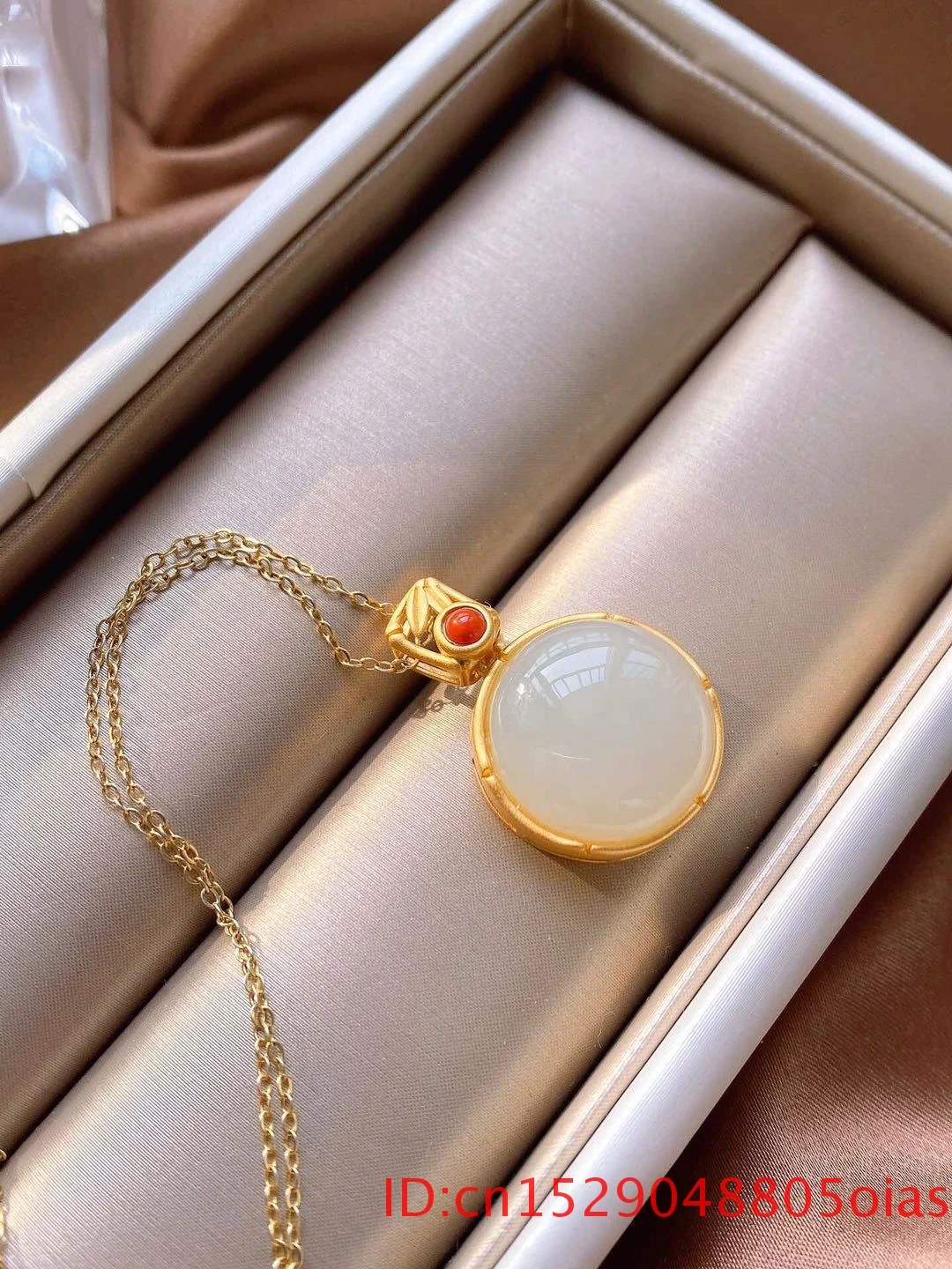 Натуральный нефрит Ретро колье с подвеской женское серебро 925 пробы для