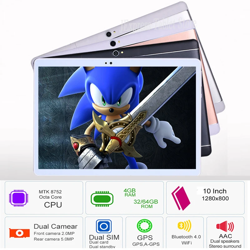 Lastest идеально подходит для игр 10 дюймов Android 8 0 OS Восьмиядерный планшетный ПК 4 ГБ