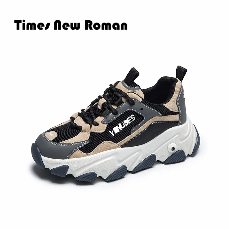 Times/Новинка Римские модные массивные кроссовки Обувь для увеличения роста