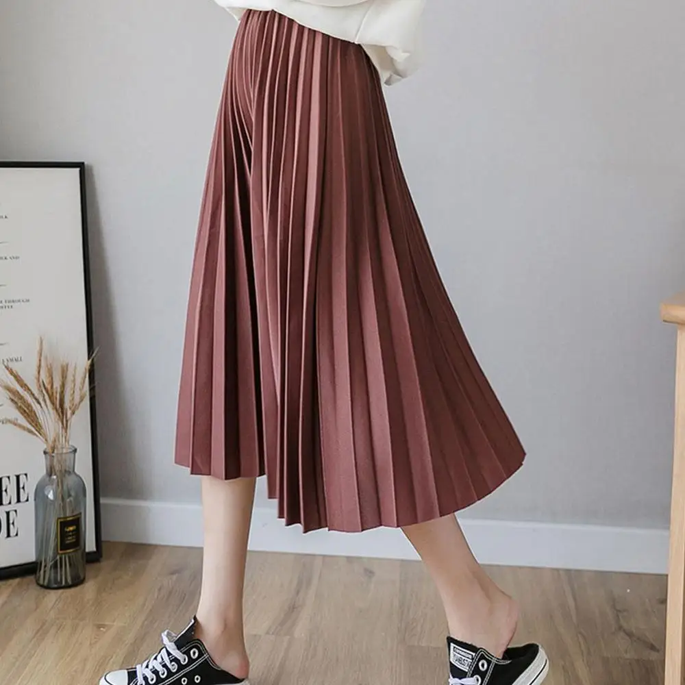 Лидер продаж двухслойная Женская замшевая юбка на осень и зиму длинные