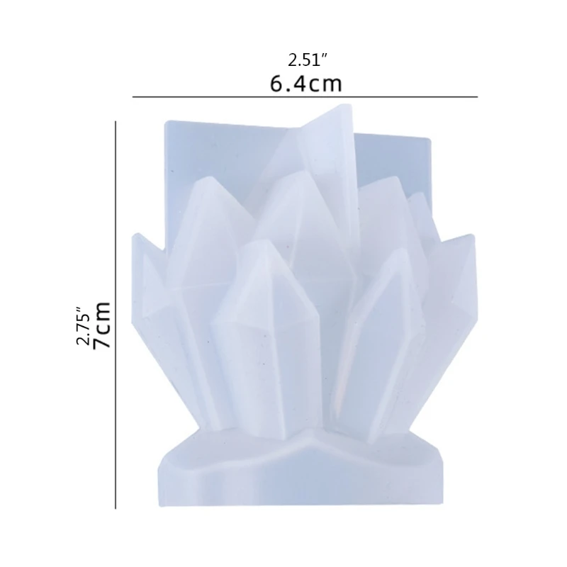

13MC Crystal Cluster Stone Decorations Epoxy Resin Mold Irregular Ore Spar Ornaments Casting Silicone Mould for DIY Crafts