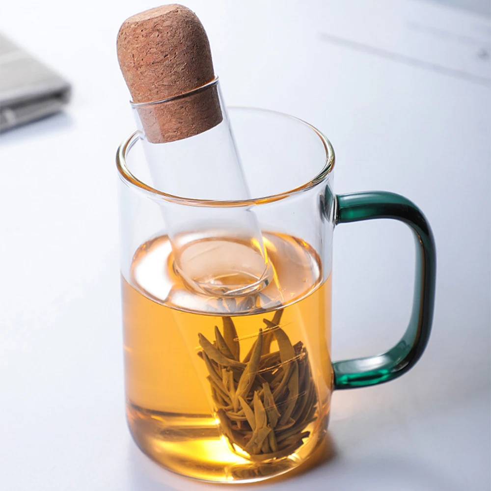 

Glass Tea Infuser Creative Pipe Glass Design Tea Strainer For Mug Fancy Filter For Puer Tea Herb Tea Tools Accessories
