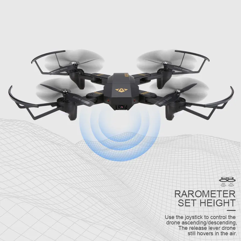 Visuo XS809W XS809HW Квадрокоптер мини складной селфи Дрон с Wifi FPV 0.3MP/2MP камера удержание