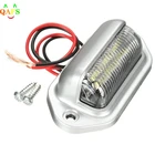 Светодиодная лампа для подсветки салона, 6 светодиодов, белая лампа 12 В, номерной знак, ярлык, освещение для лодки, грузовика, прицепа