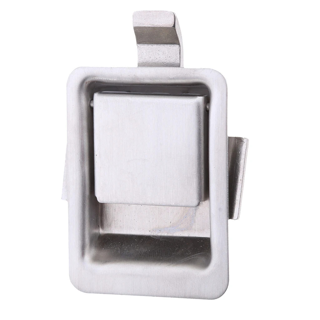 

2x Stainless Steel Mounted Flush Mount Paddle Handle Door Lock RV Camper