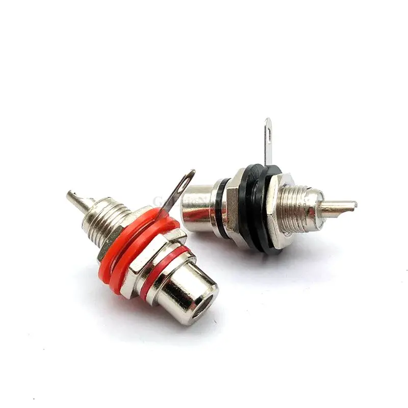 1 компл. сплав RCA Hi-Fi позолоченный гнездовой разъем шасси панели PCB адаптер |