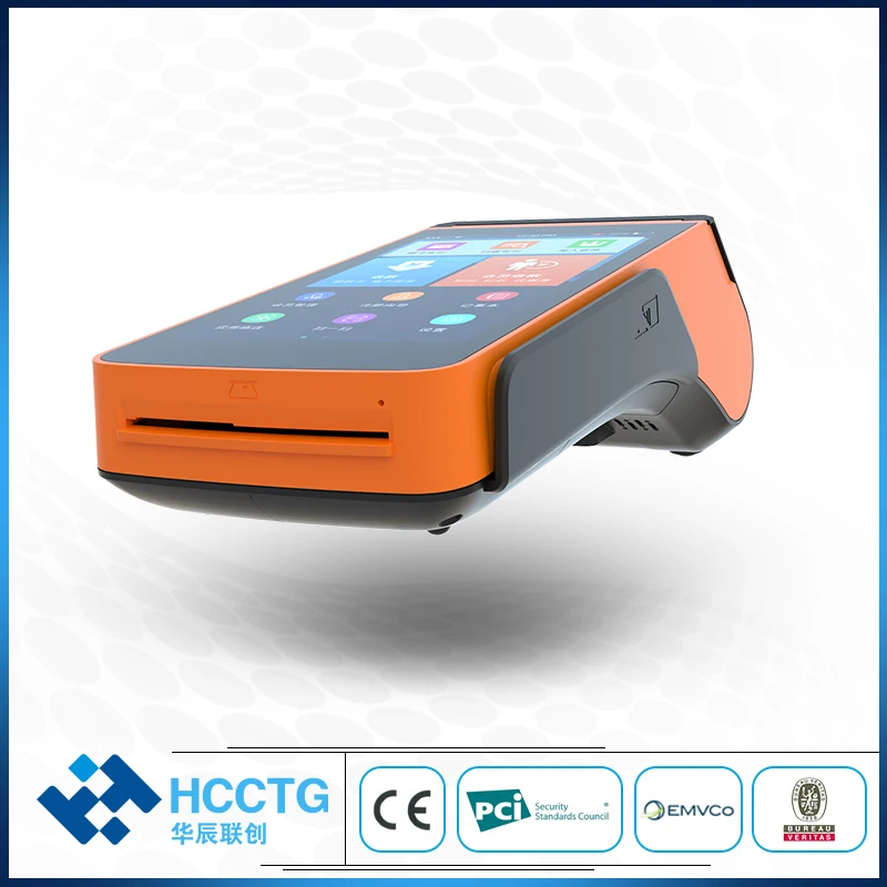 Мобильный 4G Android emv PCI Paypass сертифицированный платежный POS терминал с 58 мм