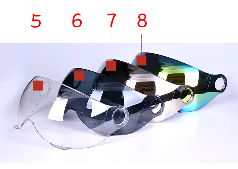 

Special links for lenses, half mask protector for BLD-M12, motorcycle helmet visor for summer, 8 colors