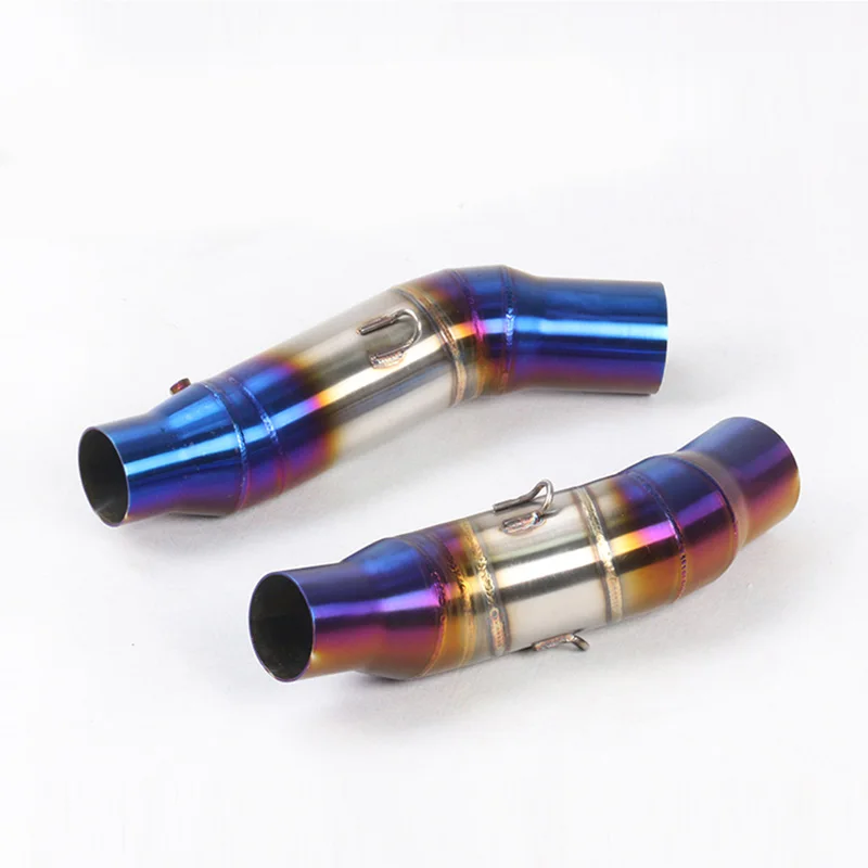 

Motorcycle Exhaust System Connection Link Tube Pipe Slip on 51mm Muffler Pipe Exhaust Header Pipe for Kawasaki Z1000 2010-2020