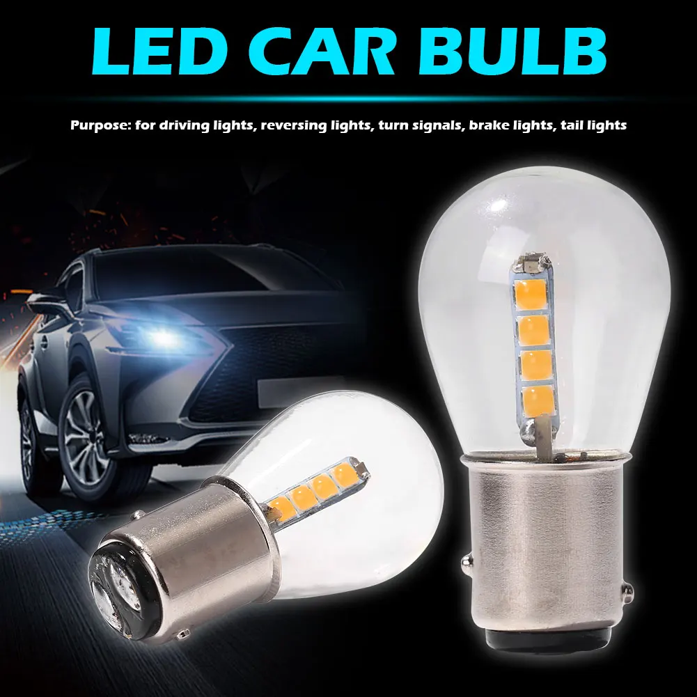 

Автомобильный светильник, стекло 1157 BAY15D Светодиодный лампа 3030 SMD, стоп-сигнал, резервсветильник ПА 12-24 В, лампа для указателя поворота автомо...