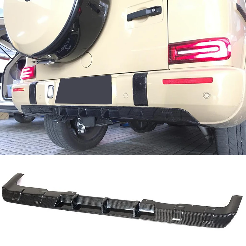 Car Rear Bumper Diffuser Lip Spoiler For Mercedes-Benz G Class W463 G63 AMG 2019 Carbon Fiber | Автомобили и мотоциклы
