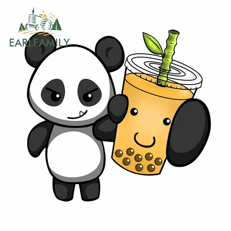 EARLFAMILY 13 см x 11 9 для самостоятельной сборки тара панда Мультяшные автомобильные