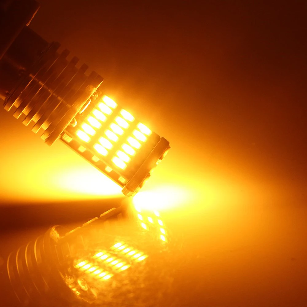 2 шт./компл. желтая 1157 BAY15D P21/5W 45SMD 4014 светодиодсветодиодный Автомобильная задняя