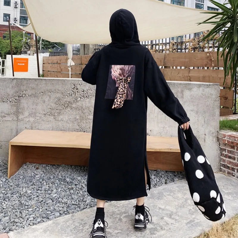 Сезон осень зима Большие размеры флисовые толстовки с капюшоном Длинные рукава