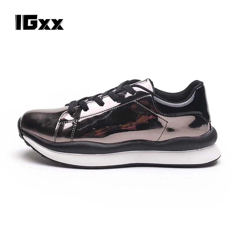 IGxx-Zapatillas deportivas de piel auténtica para Hombre, zapatos masculinos de talla grande,...