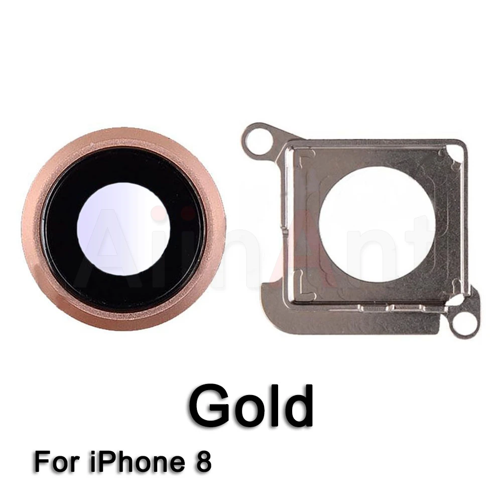 i8 Gold Сапфировое стекло задняя камера Стекло кольцо для iPhone 7 8 плюс объектив камеры кольцо Крышка Замена Ремонт Запчасти - Цвет: i8 Gold