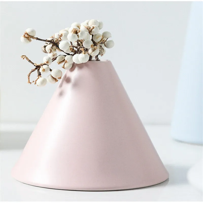 

Creative Ceramic Vase Nordic Style Morandi Vases Ddesktop Decorative Vases Dried Flower Arrangement Vase Living Room Decorations