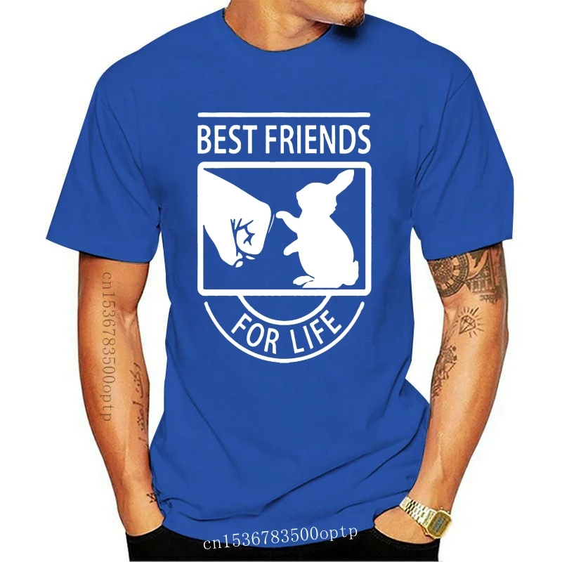 

Design Funny Men t shirt Women novelty tshirt Rabbit best friends for life shirt cool T-Shirt