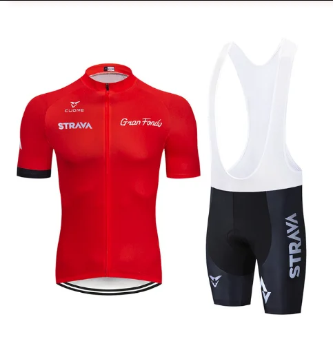Новинка, летний спортивный костюм Strava для велоспорта, короткий рукав, набор, Майо, Ropa Ciclismo, Uniformes, быстросохнущая одежда для велоспорта, одежда для велоспорта MTB - Цвет: Темно-серый