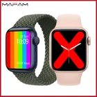 MAFAM IWO 13 Смарт-часы серии 6 1:1 40 мм 44 мм телефон BT вызов Беспроводное зарядное устройство ЭКГ кровяного давления IP68 Водонепроницаемые W56 Смарт-часы