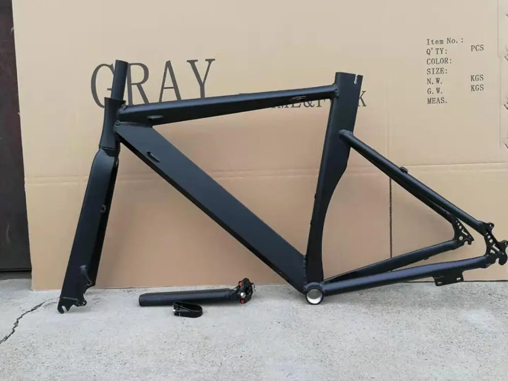 

Factory stock Wind Brake Alloy Aluminum Road Bike Frame 700c*52cm Disc Brake Inner Routing Road Racing bike frameset
