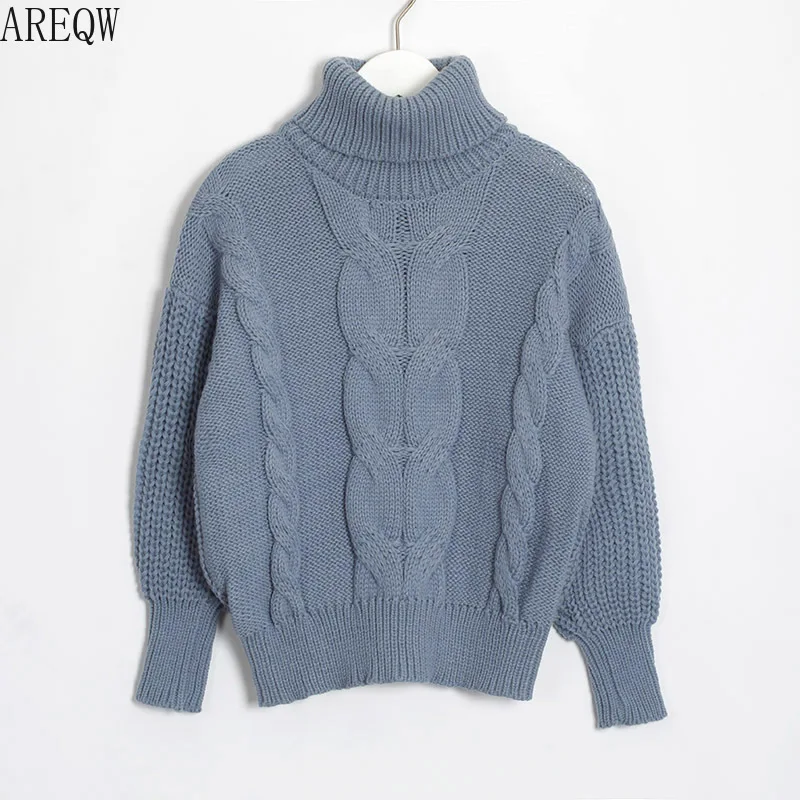 Thicken Pullover Sweater Twisted Turtleneck Knitted Jumper Autumn Winter Warm Knit Pullovers Oversize Woman Korean Tops | Женская одежда