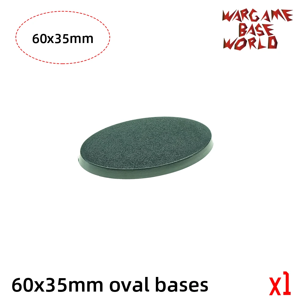Wargame Base World-овальные основы-60x35 мм-60 мм x 35 мм - Цвет: 1