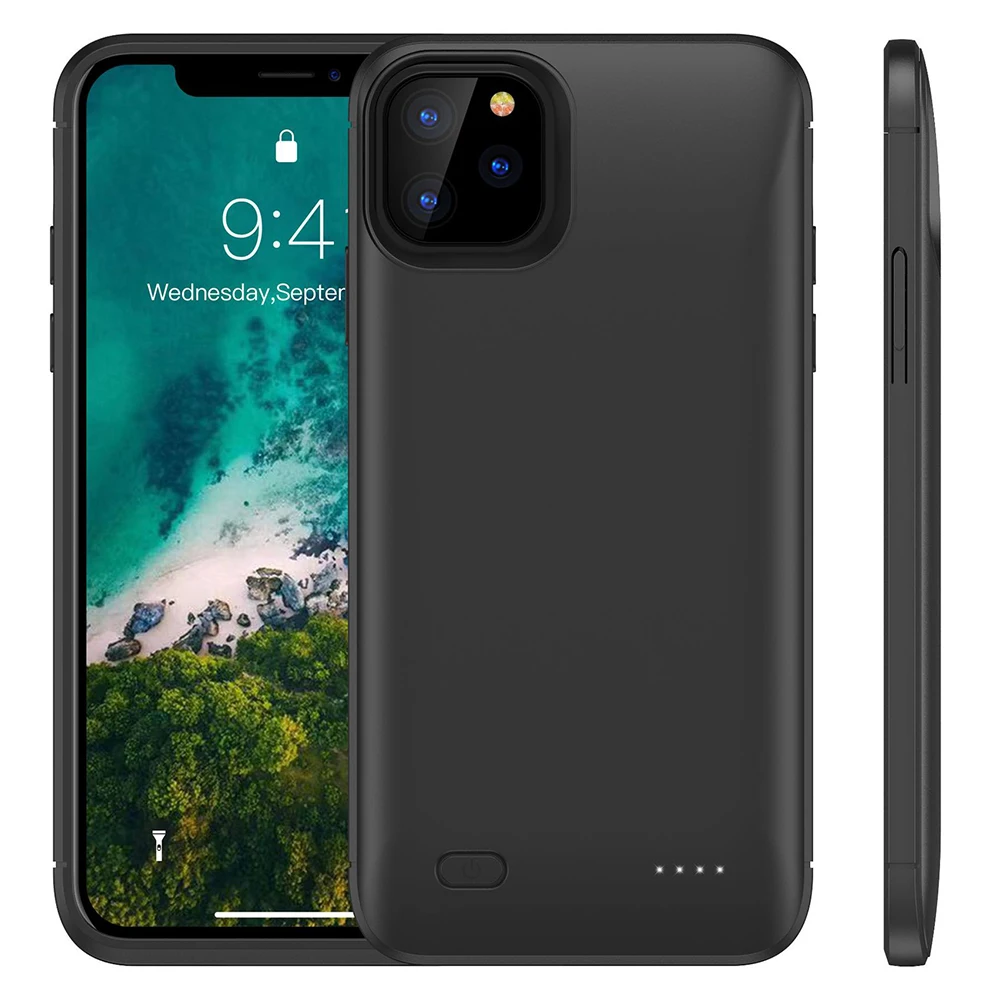 Чехол с зарядным устройством на 6200 мА · ч для iphone 11 11Pro Pro Max чехол смартфона