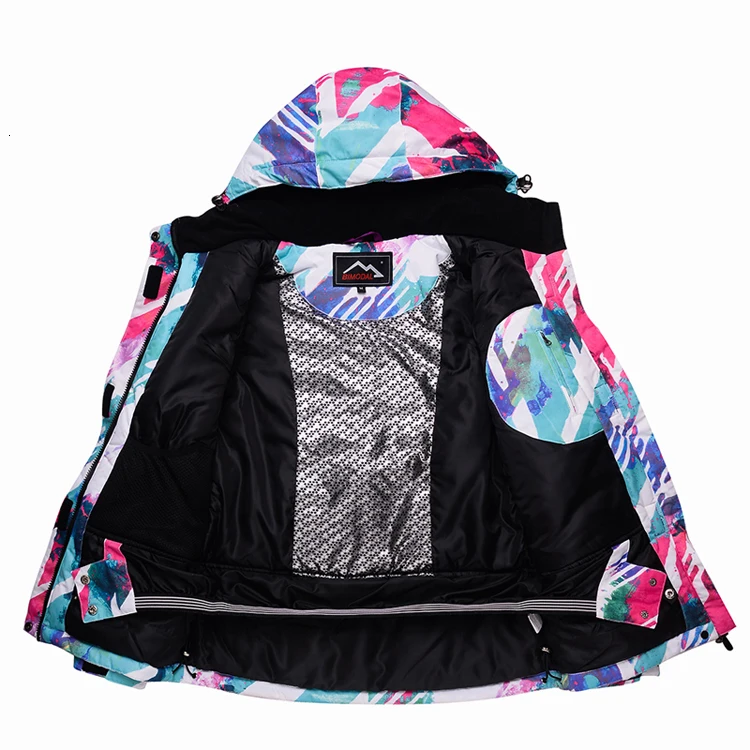 Новинка 2019 стильный женский лыжный костюм односпальная лыжная куртка и лыжные