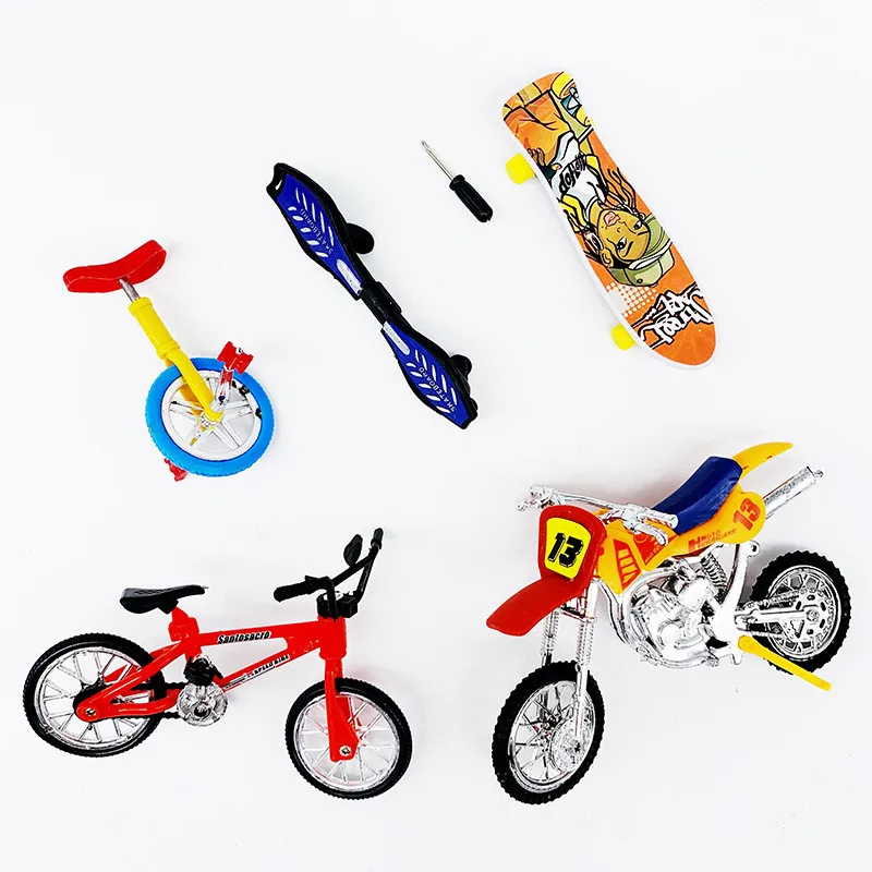 5 шт./компл. мини фингерборд скейтборд и bmx велосипед игрушка для детей скейтборды
