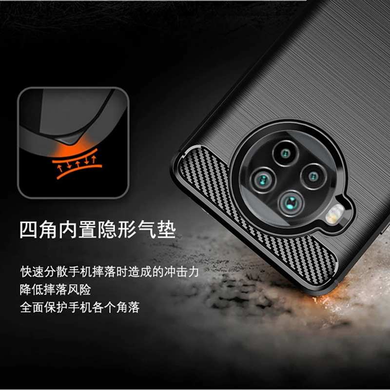 for xiaomi mi 10t lite 5g case cover note 10 pro 10i lite shockproof bumper soft carbon fiber phone case for xiaomi mi 10t lite free global shipping