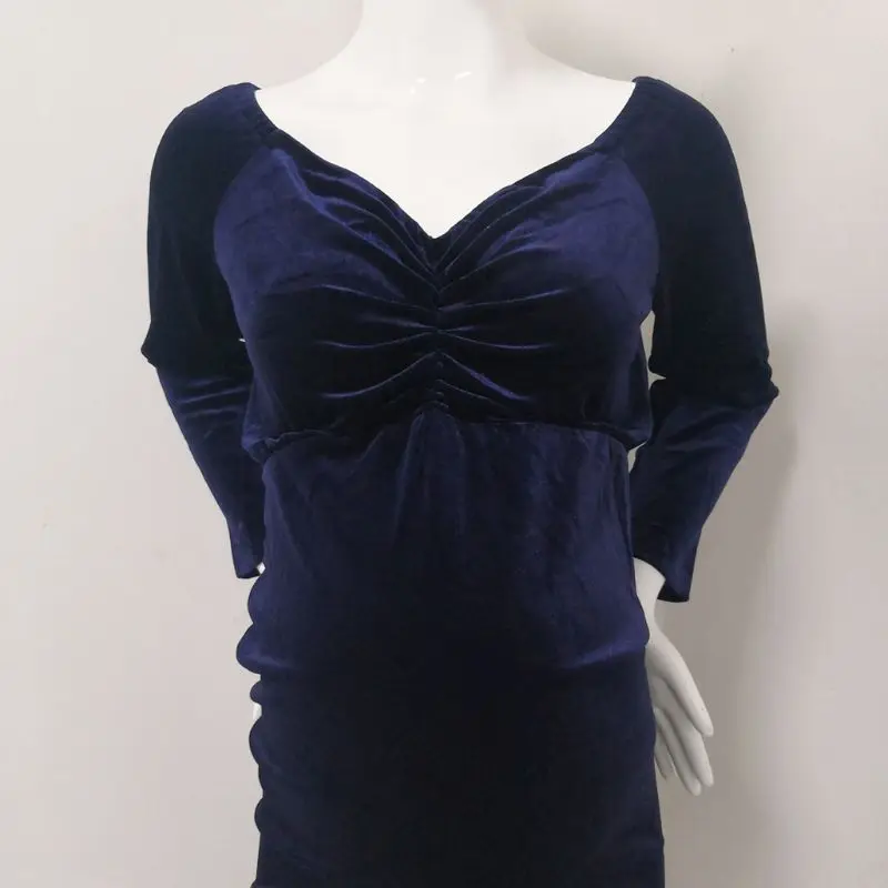 

Velvet Maternity Dress For Photo Shooting Winter Maternity Photography Dress Baby Shower Party Long Dress Pregnancy Dress