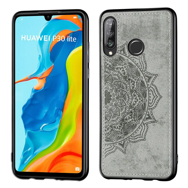 Чехол для телефона с мандалой huawei p30 lite силиконовый чехол Цветочным Тиснением
