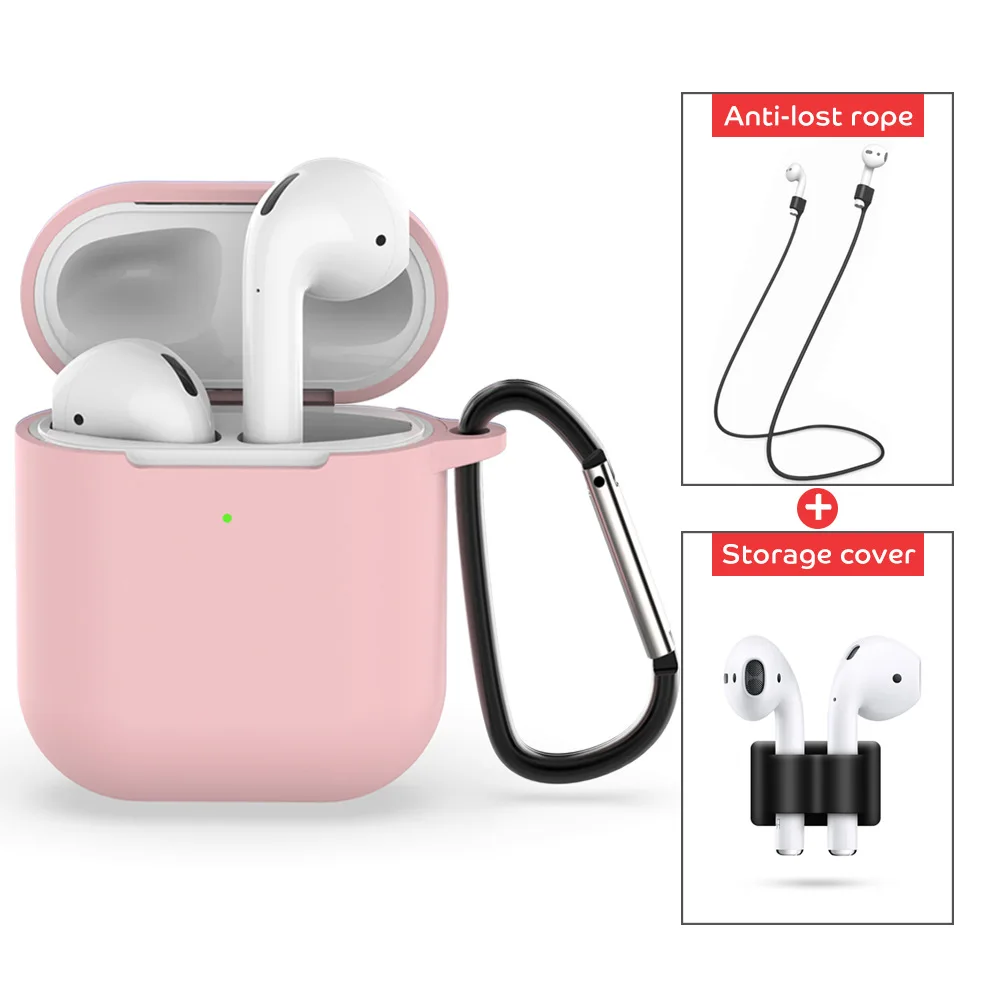 4 шт./компл. для Apple AirPods 2 беспроводное зарядное устройство защитный силиконовый