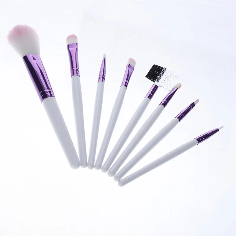Профессиональный набор розовых женских кистей для макияжа 8 шт. косметические