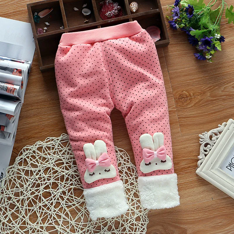 Новинка 2020 Зимние теплые брюки плотные штаны для маленьких девочек леггинсы