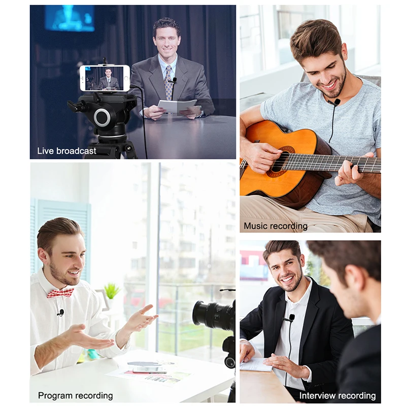 2019 MAMEN 3.5mm Audio Video Recording Lapel Microphone with Clip for iPhone Android Mac Vlog DSLR Camcorde | Электроника