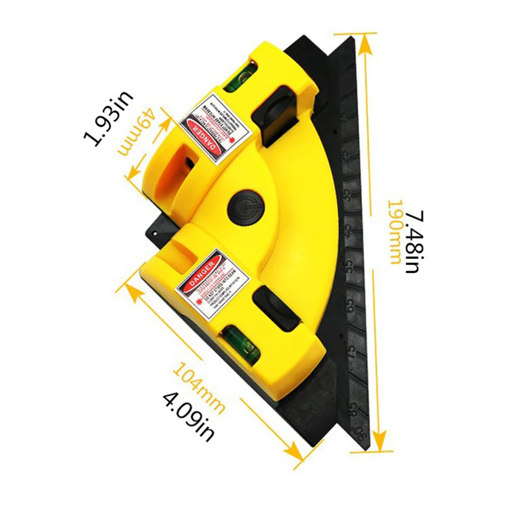 Square Laser Level Home 2 Lines Cross 90 Degree Leveling Can Be Used with Outdoor Receiver Vertical & Horizontal | Инструменты