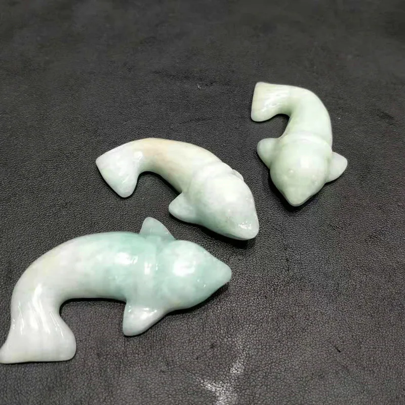 1 шт. натуральный драгоценный камень ручной работы Прекрасный Рыба Кристалл