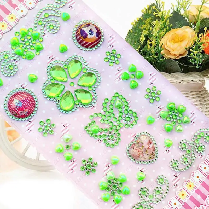 New Acrylic Crystal sticker Butterfly Stickers Diy Decals Accessories Mobile phone Laptop decoration Children Toys | Игрушки и хобби